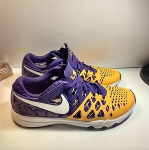 Nike Train Speed 4 AMP LSU Tigers NCAA Sneakers Shoes Men's sz 10.